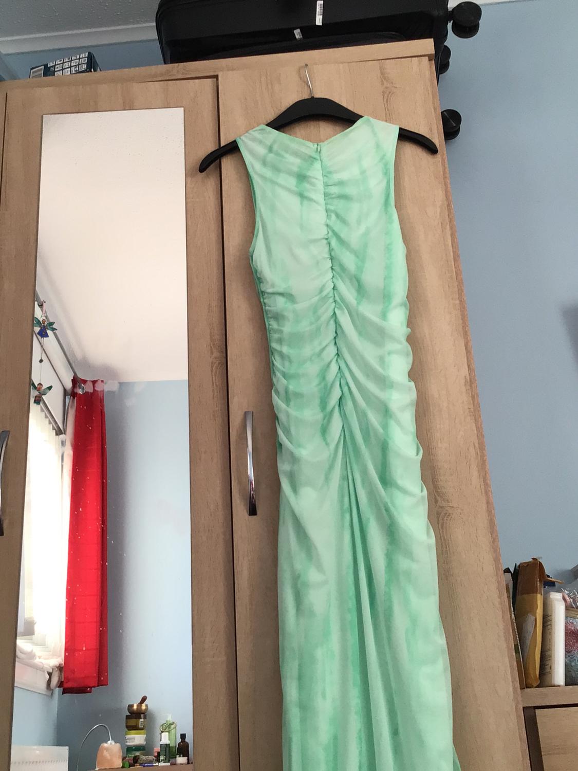 PRINTED TULLE MIDI DRESS - Image 2