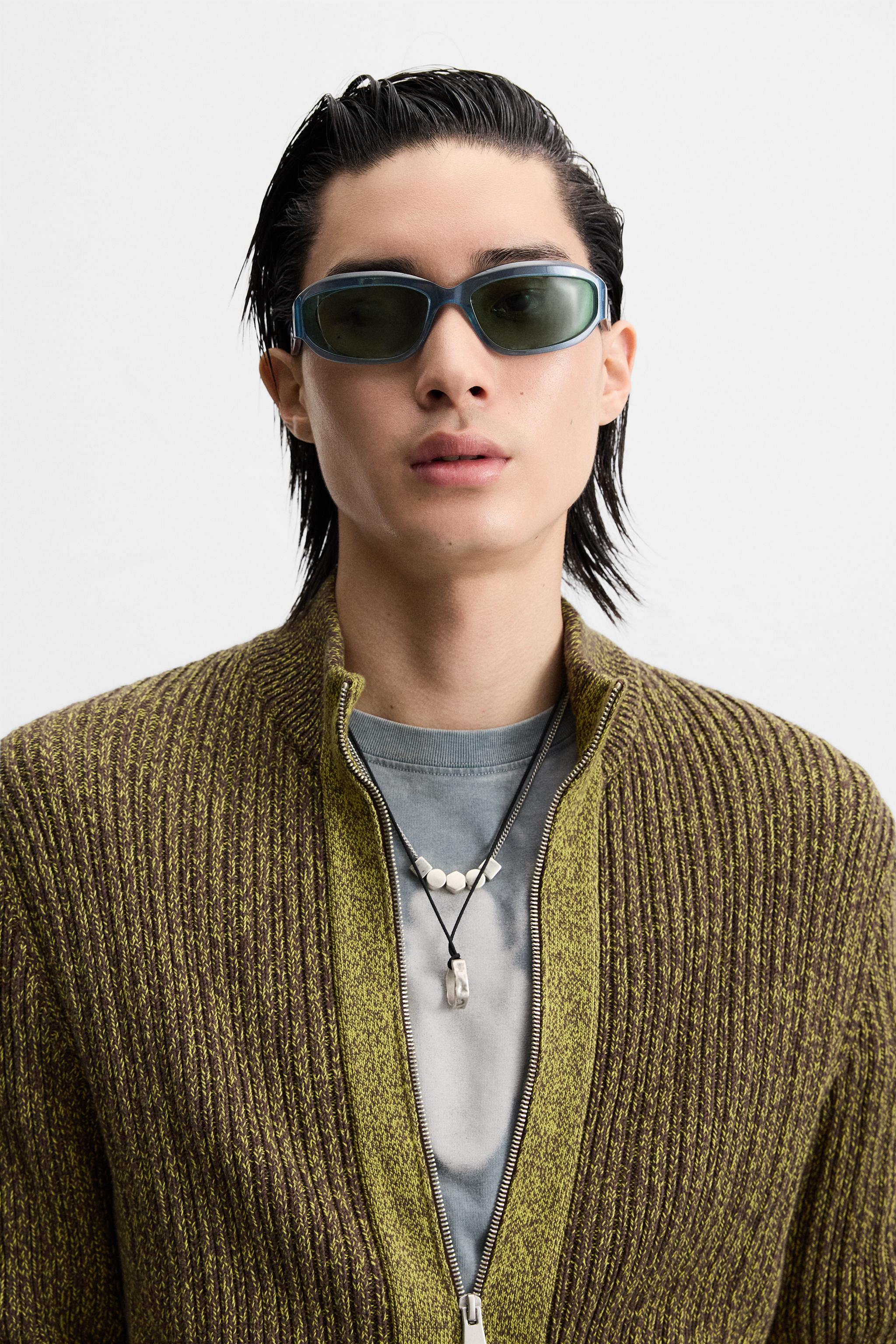 ジップアップカーディガン - チョコレート | ZARA Japan / 日本
