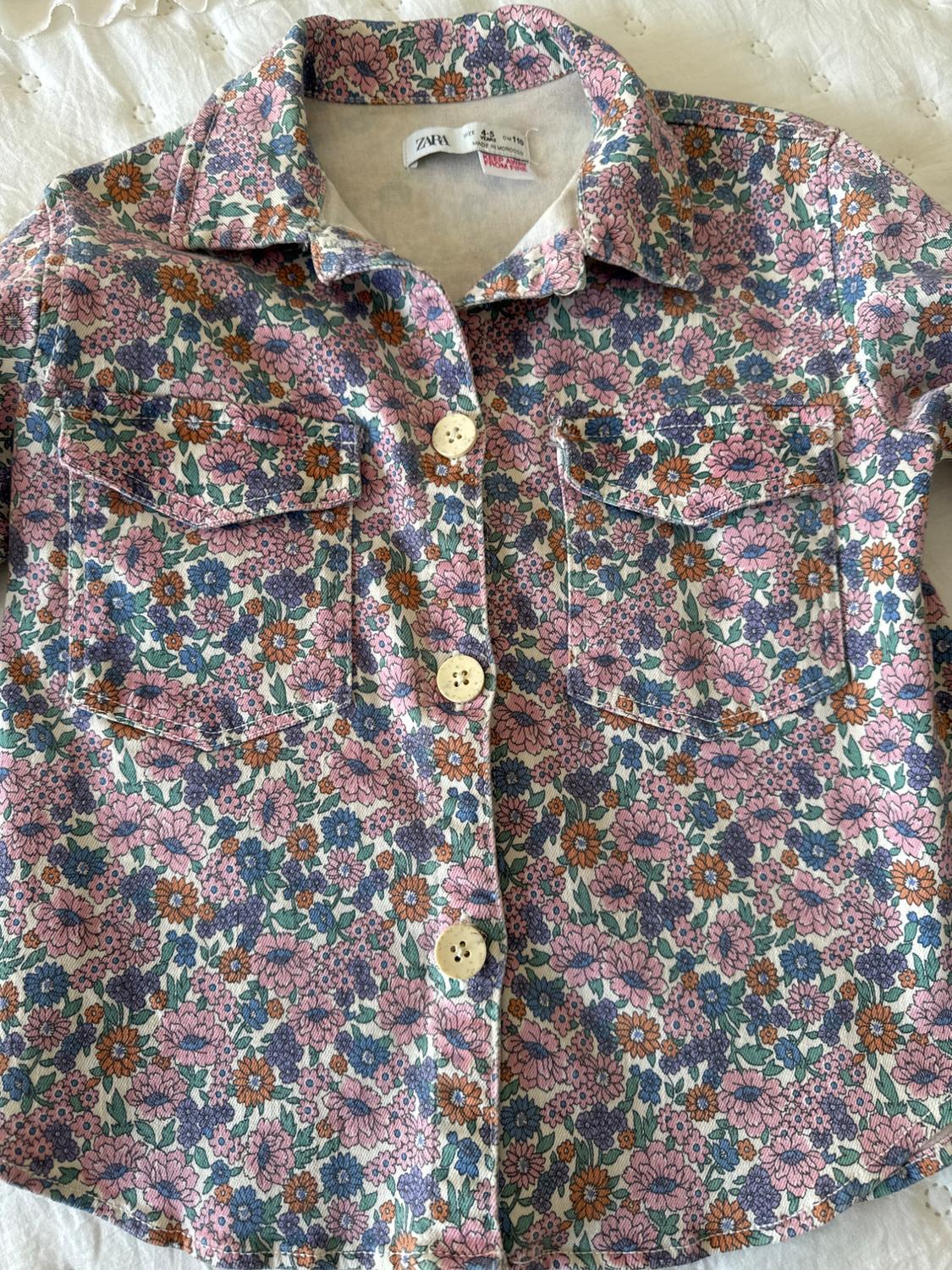 FLORAL TWILL OVERSHIRT - Image 3