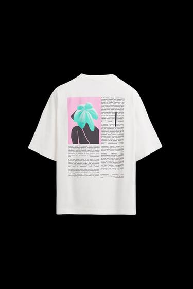 GRAPHIC PRINT T-SHIRT - White by Zara - Image 0