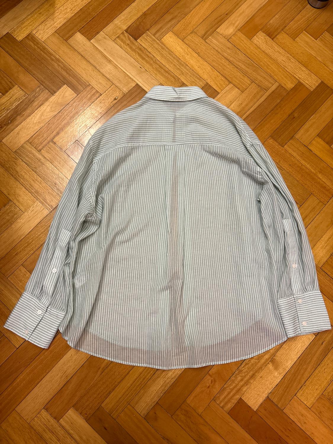 OVERSIZE STRIPED GAUZE SHIRT - Image 2