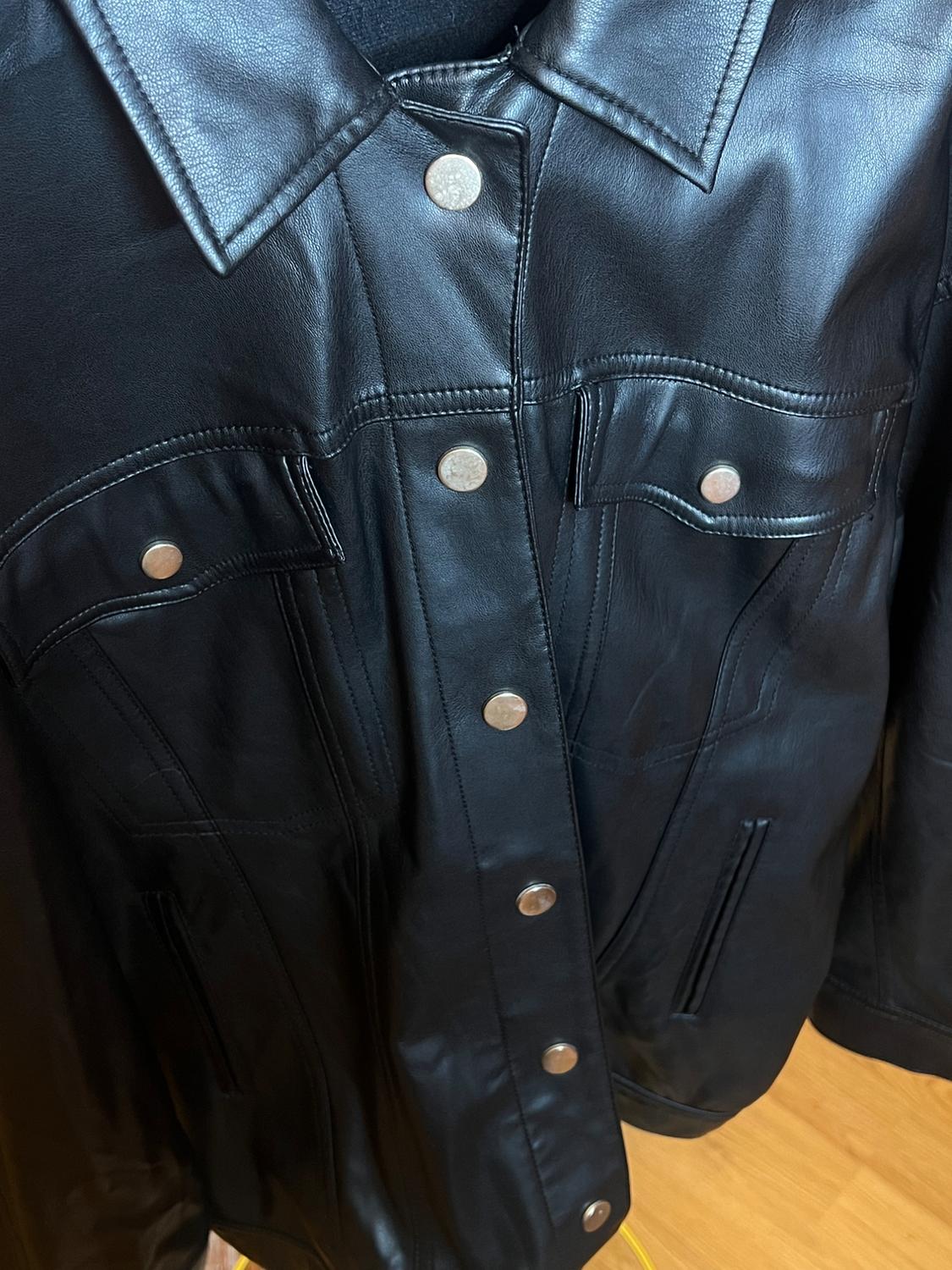 FAUX LEATHER OVERSIZE JACKET - Image 8