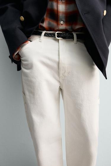 PANTALON À POCHES CARPENTIER AARON LEVINE X ZARA - Blanc de Zara - Image 4