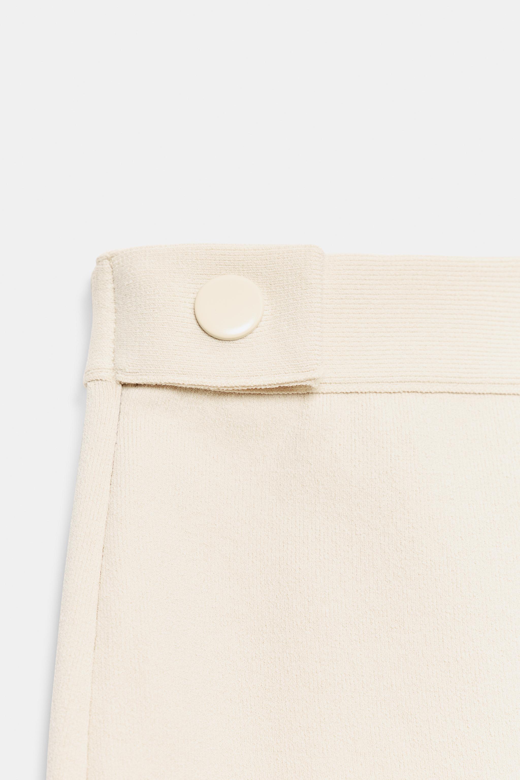 Zara Triko Midi Etek görsel 7