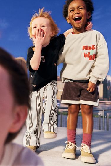 TERRY BERMUDA SHORTS WITH LABEL - Brown by Zara