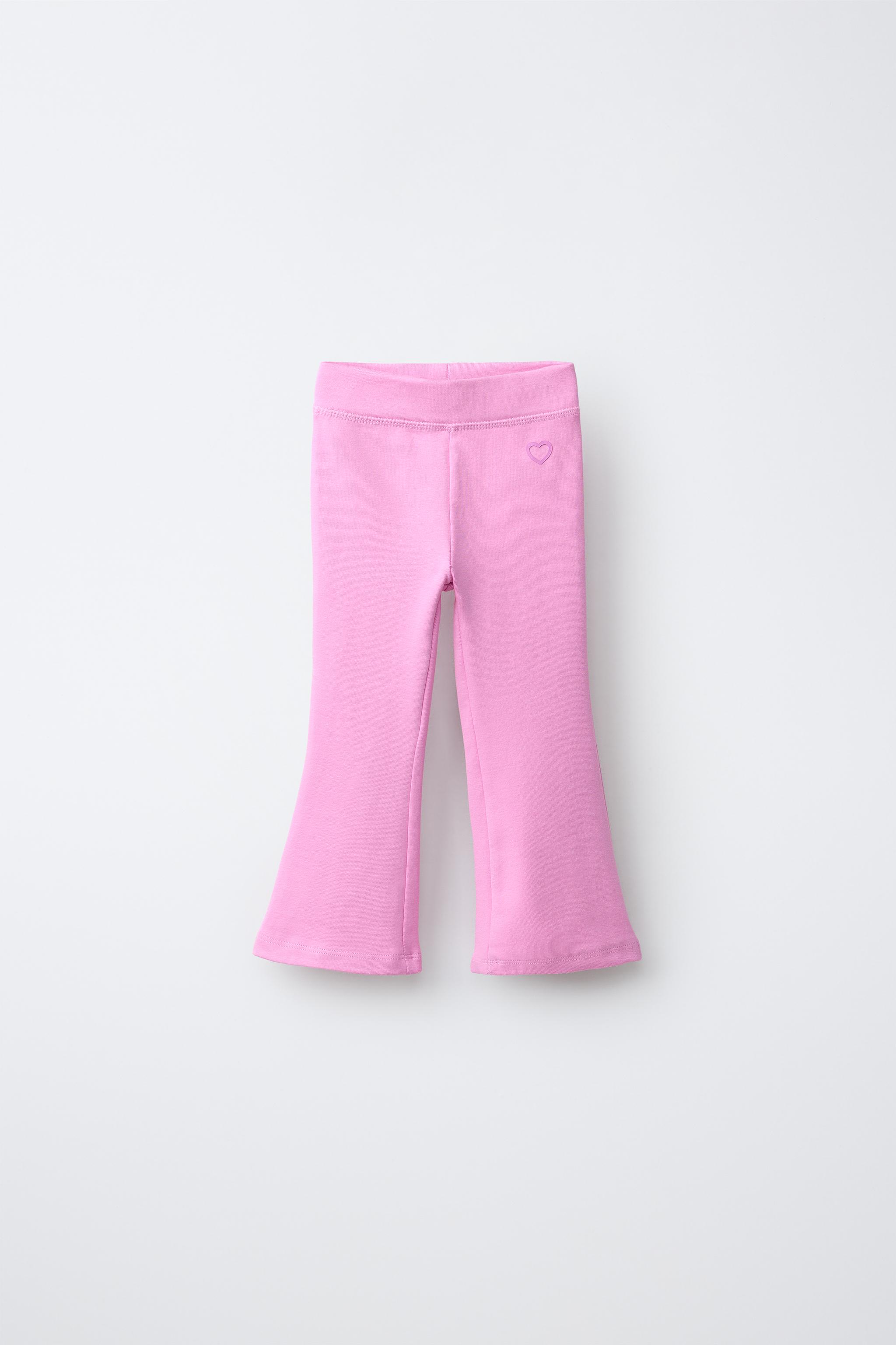 SPORTY FLARE LEGGINGS — Mid-pink