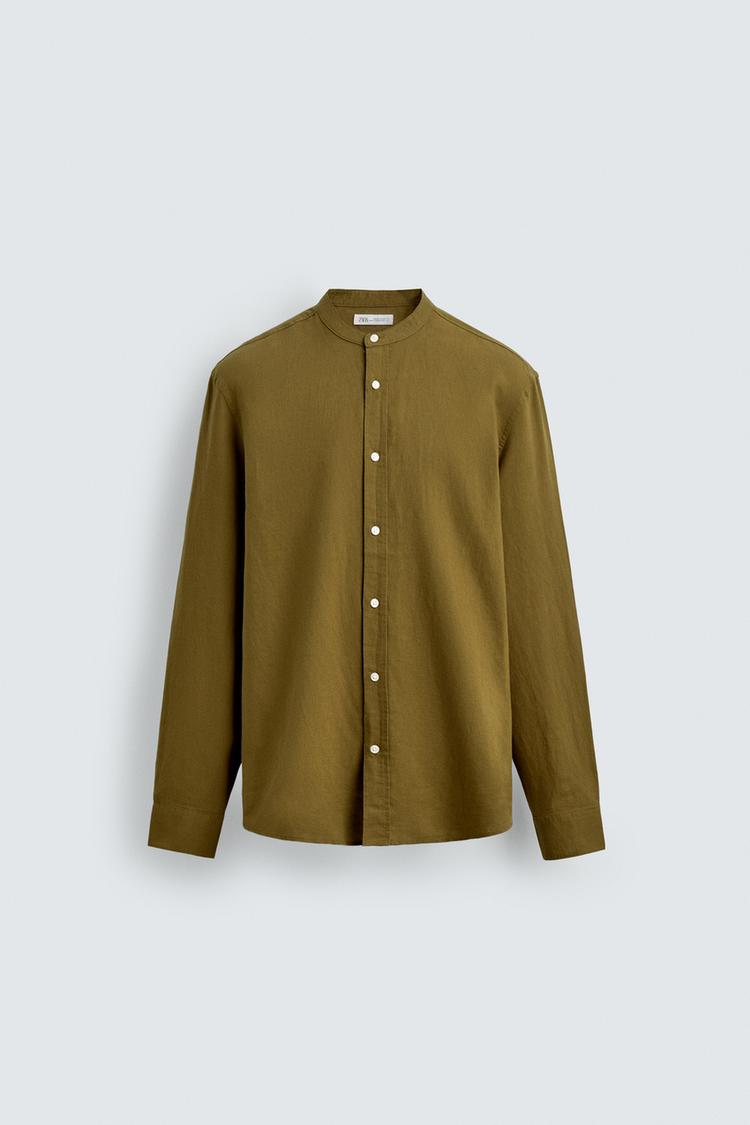 ZARA COTTON - LINEN SHIRT