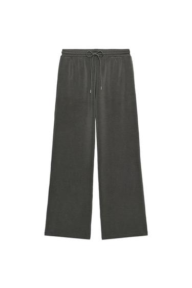 PANTALÓN LARGO RECTO - Gris antracita de Zara
