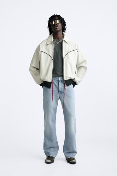 ДЖИНСЫ С НАШИВКАМИ «ЗВЕЗДЫ» X TWOJEYS - LIMITED EDITION — СИНИЙ от Zara — изображение 0