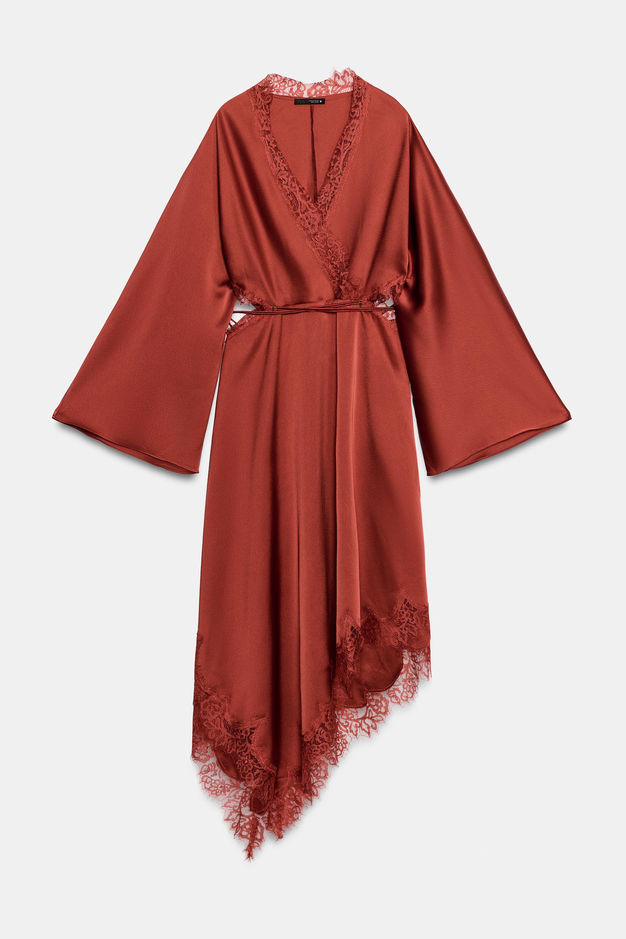 ROBE SATINÉE DENTELLE ZW COLLECTION