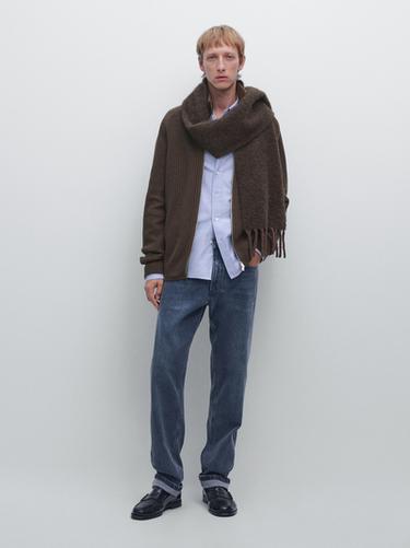Zara Wool blend knit cardigan with zip fastening -  - Image 0