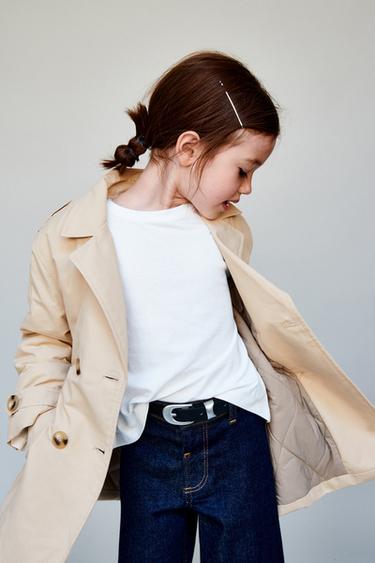 Zara BELTED QUILTED TRENCH COAT - Sand