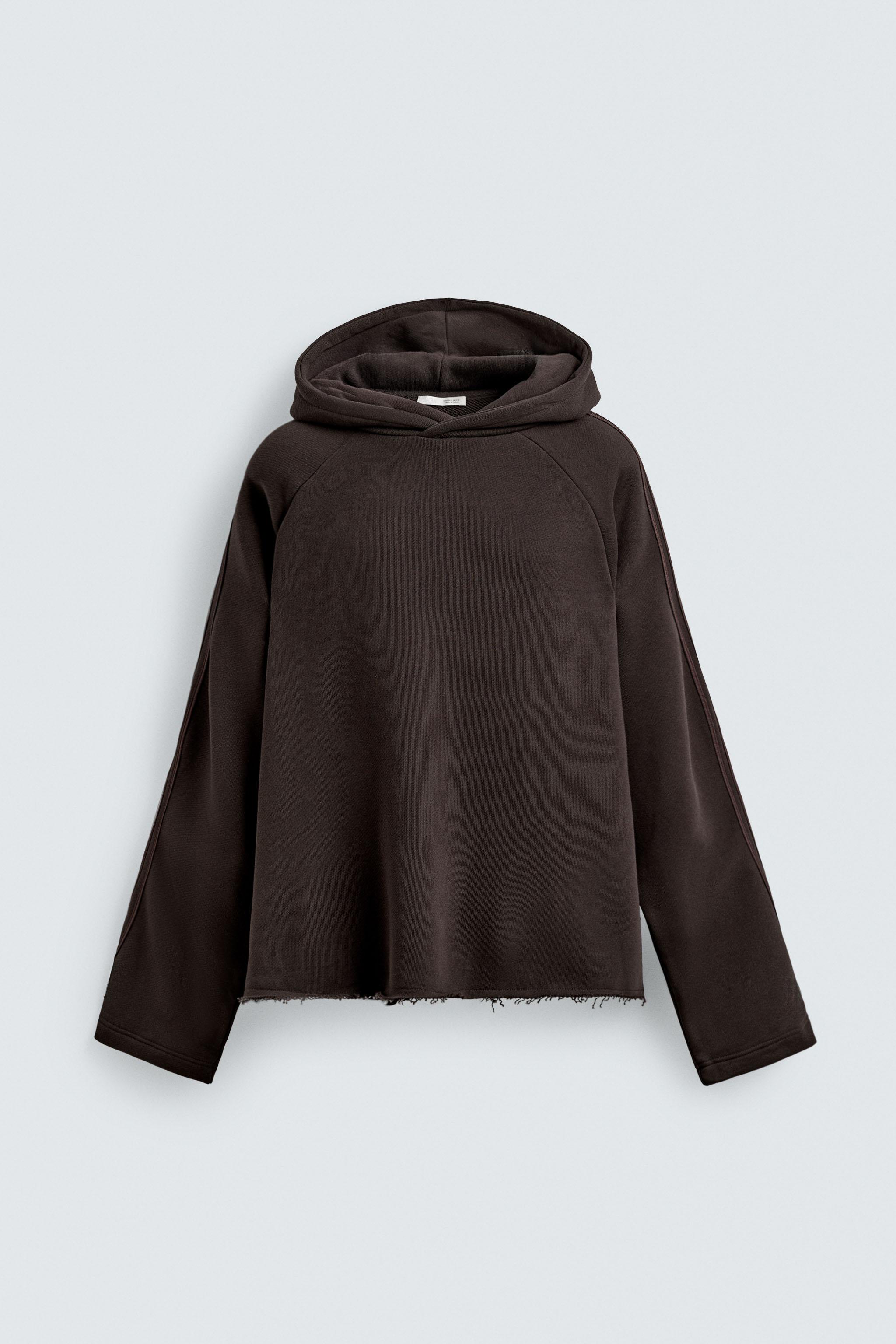 CONTRAST STRIPE SWEATSHIRT - Chocolate | ZARA United States