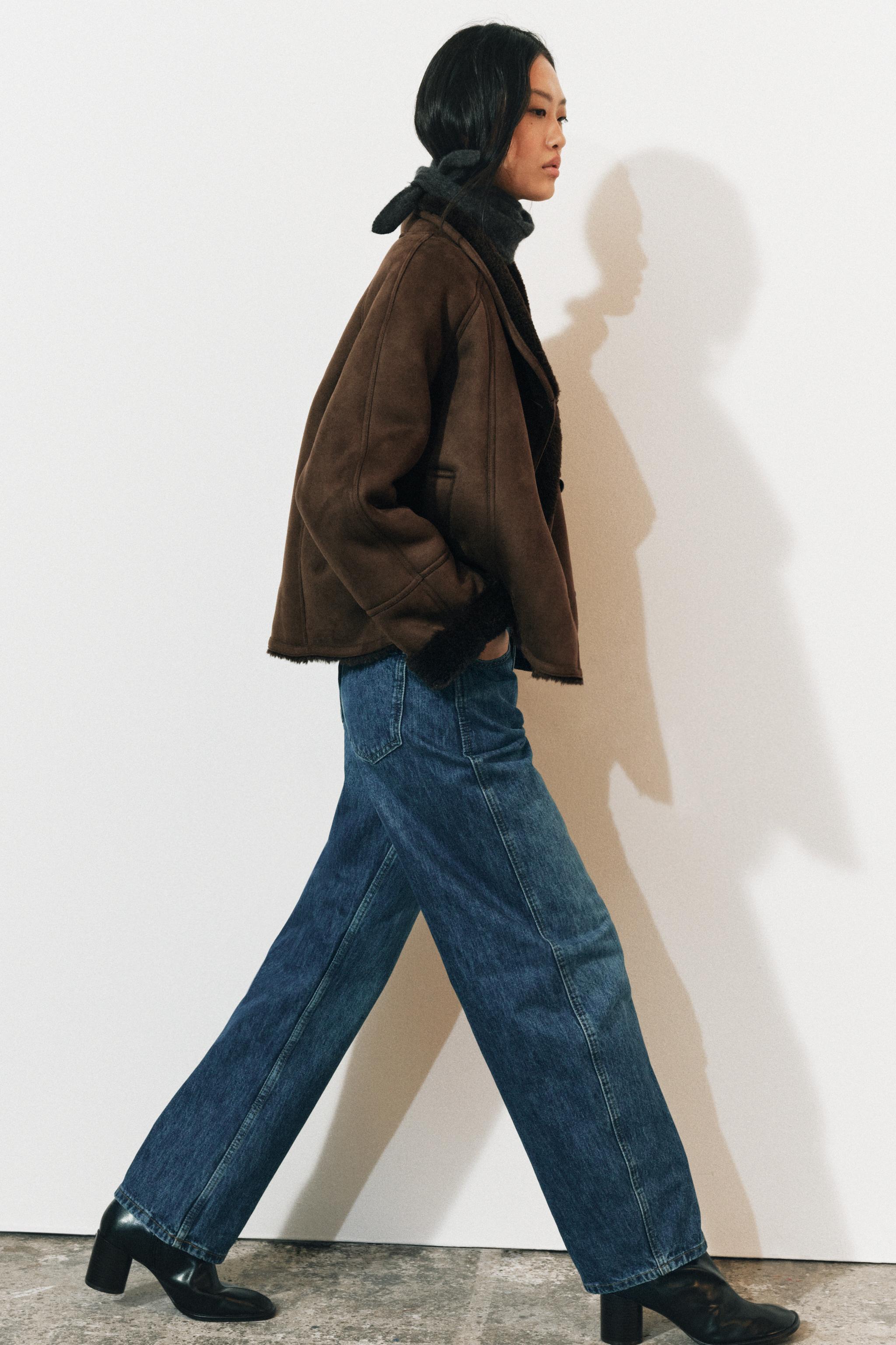 ZW COLLECTION COMBINED FAUX FUR EFFECT JACKET