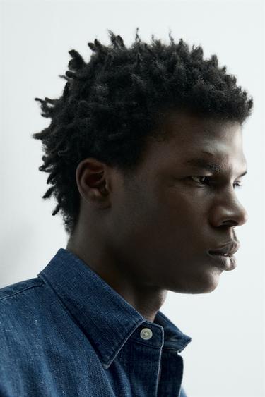 SELVEDGE DENIM SHIRT - Blue by Zara - Image 4