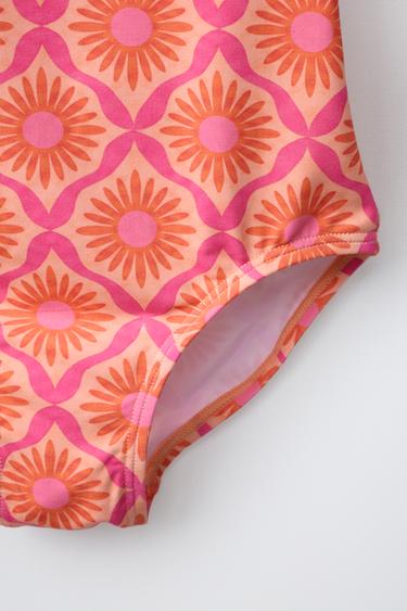 1-6 ANS / MAILLOT DE BAIN À IMPRIMÉ SOLEILS - Fuchsia de Zara - Image 3