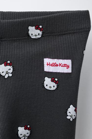 LEGGING CÔTELÉ HELLO KITTY © SANRIO - Gris anthracite de Zara - Image 2