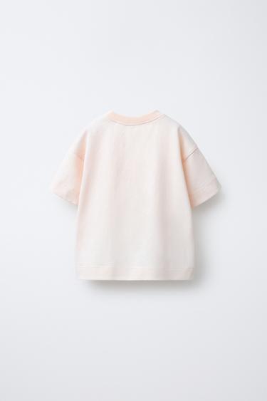 SLOGAN T-SHIRT - White / Pink by Zara - Image 1
