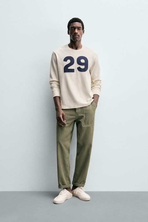 WAFFLE TEXTURED NUMBER T-SHIRT from Zara - $49.90