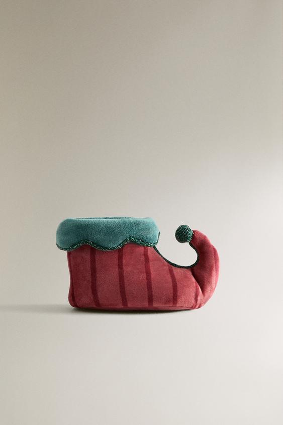 Zara CHRISTMAS ELF BOOTIES - Red - Image 0