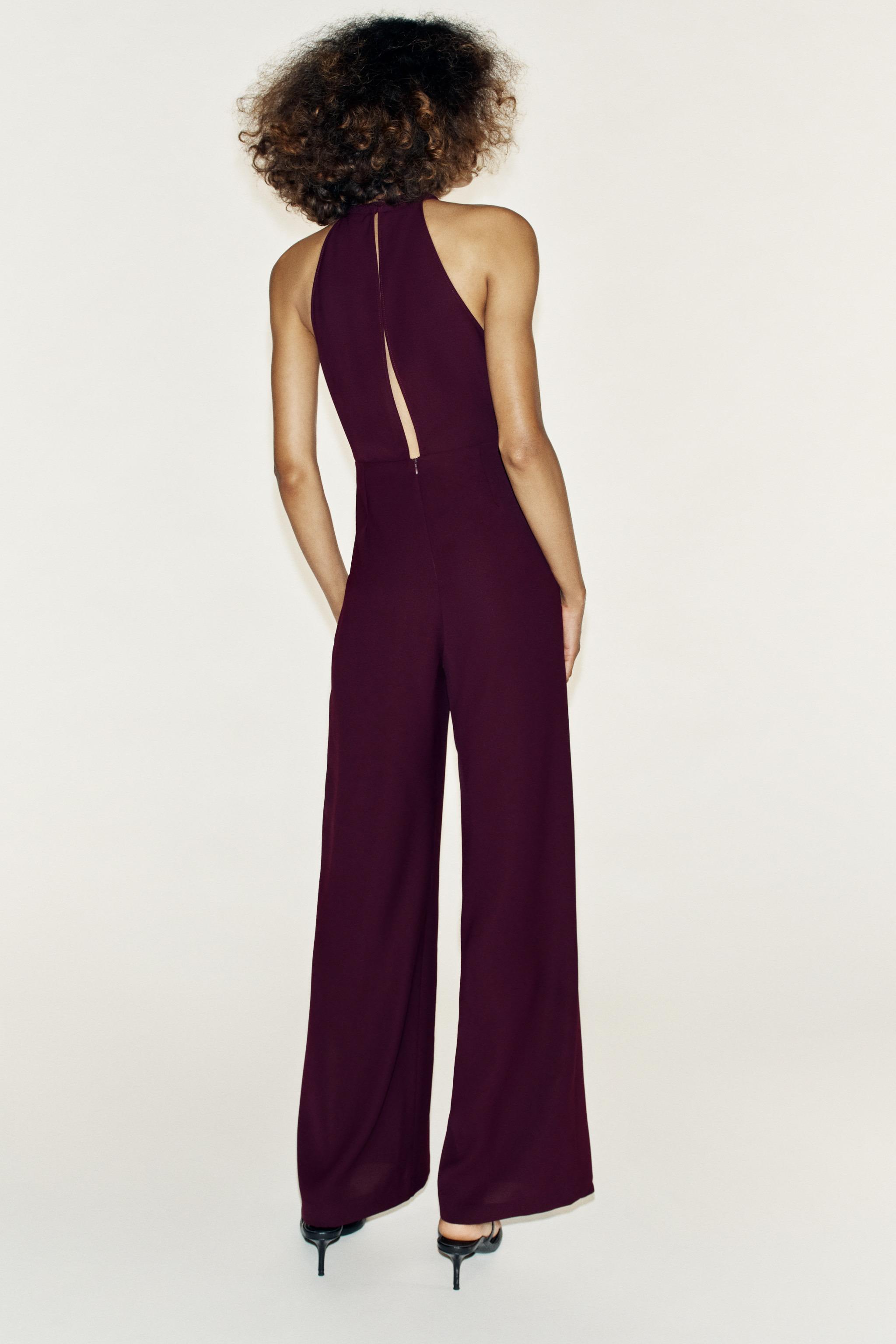 Zara COLLAR DETAIL JUMPSUIT — фото 6