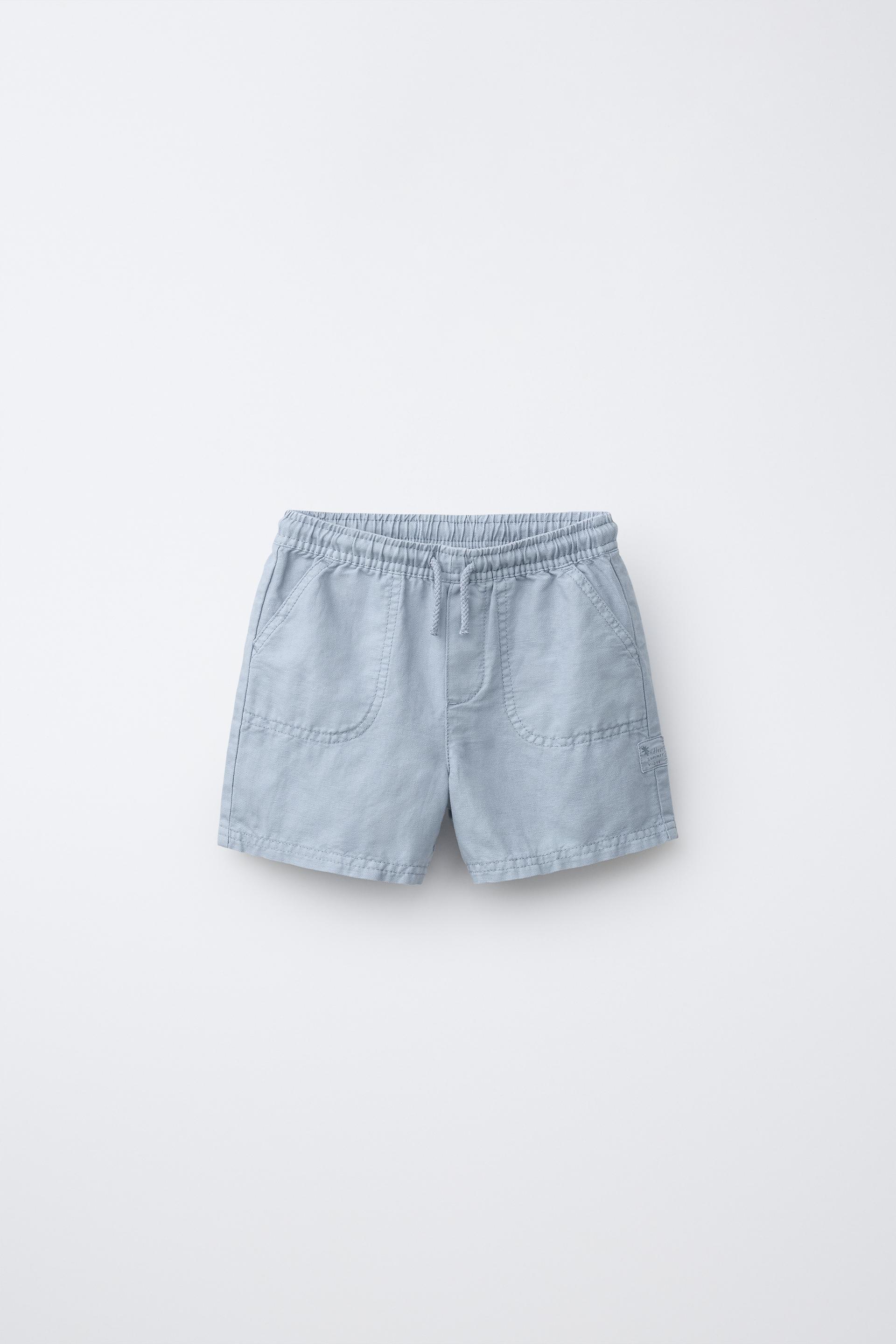 Cotton And Linen Bermuda Shorts