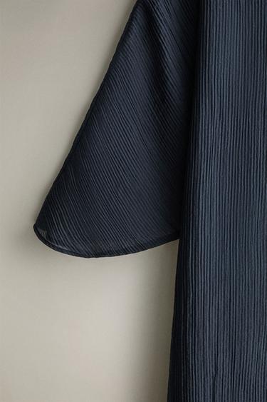 FLOWING BEACH DRESS - Blue by Zara