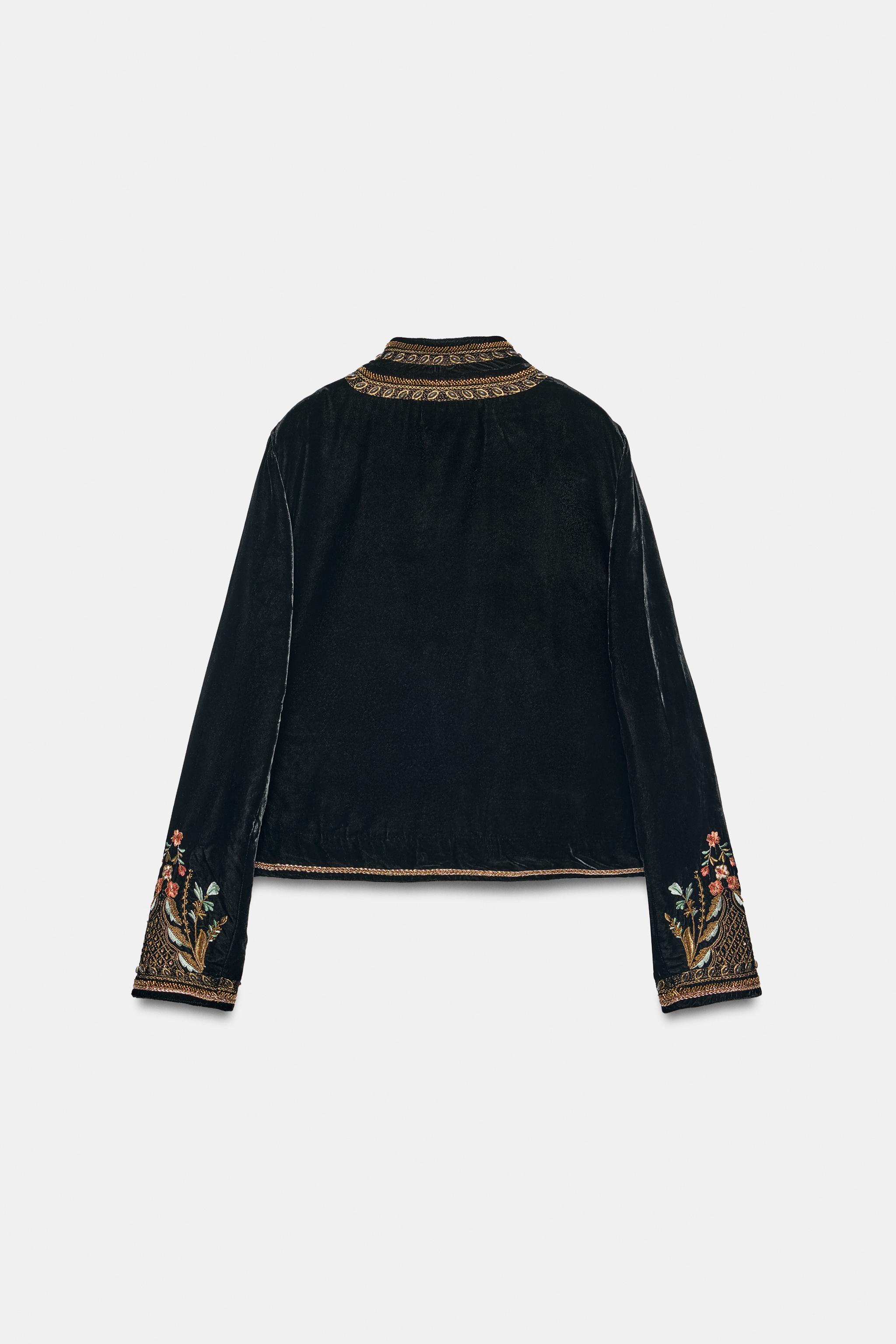 VESTE VELOURS BRODÉE ZW COLLECTION