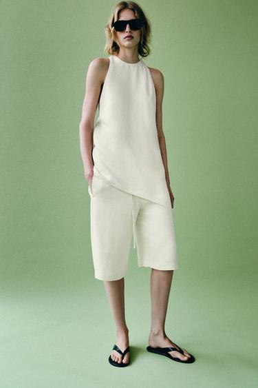 ZW COLLECTION TOP AND BERMUDA SHORTS SET - 995 by Zara