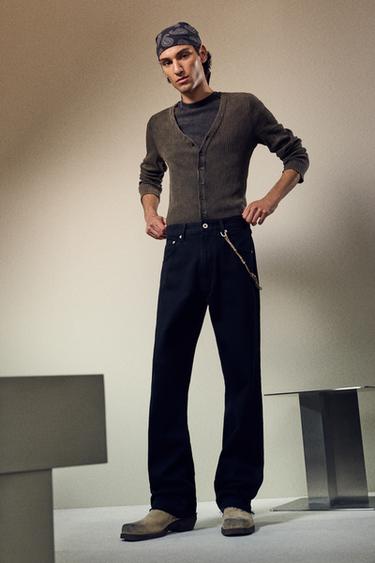 Zara FLARE FIT JEANS - Charcoal