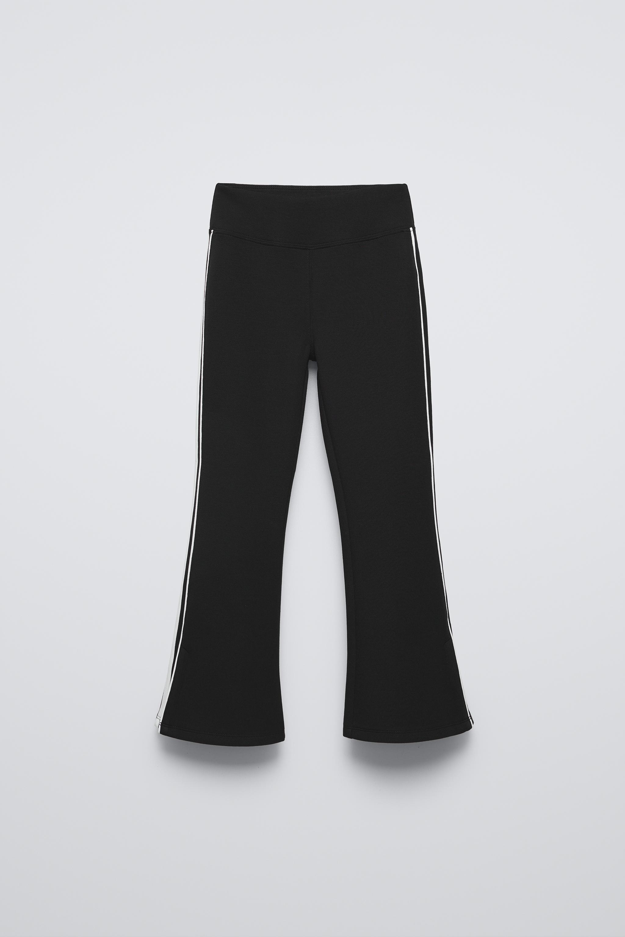 FLARED TECHNICAL PANTS Black ZARA Canada