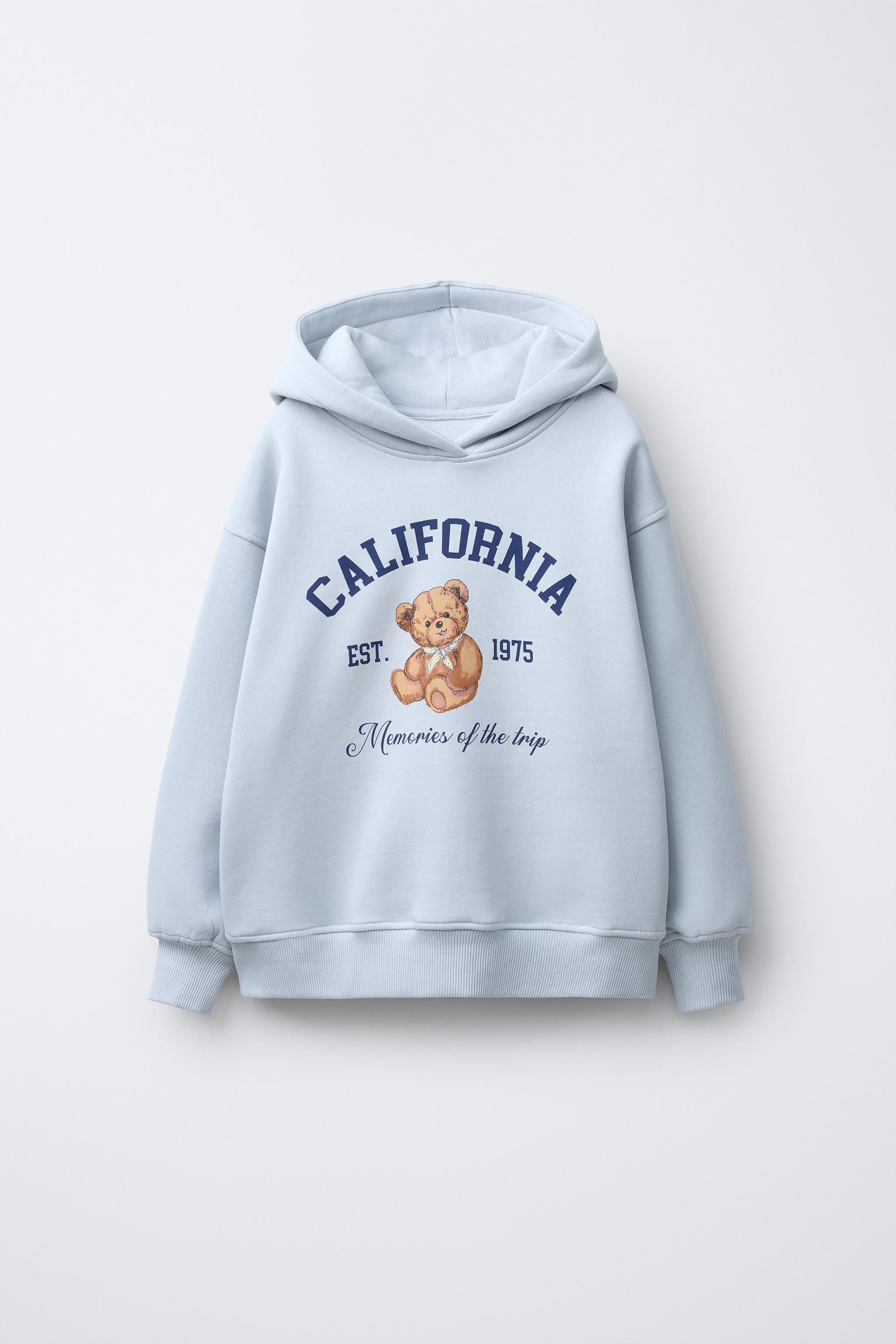 BEAR HOODIE SWEATSHIRT - Ice | ZARA United States