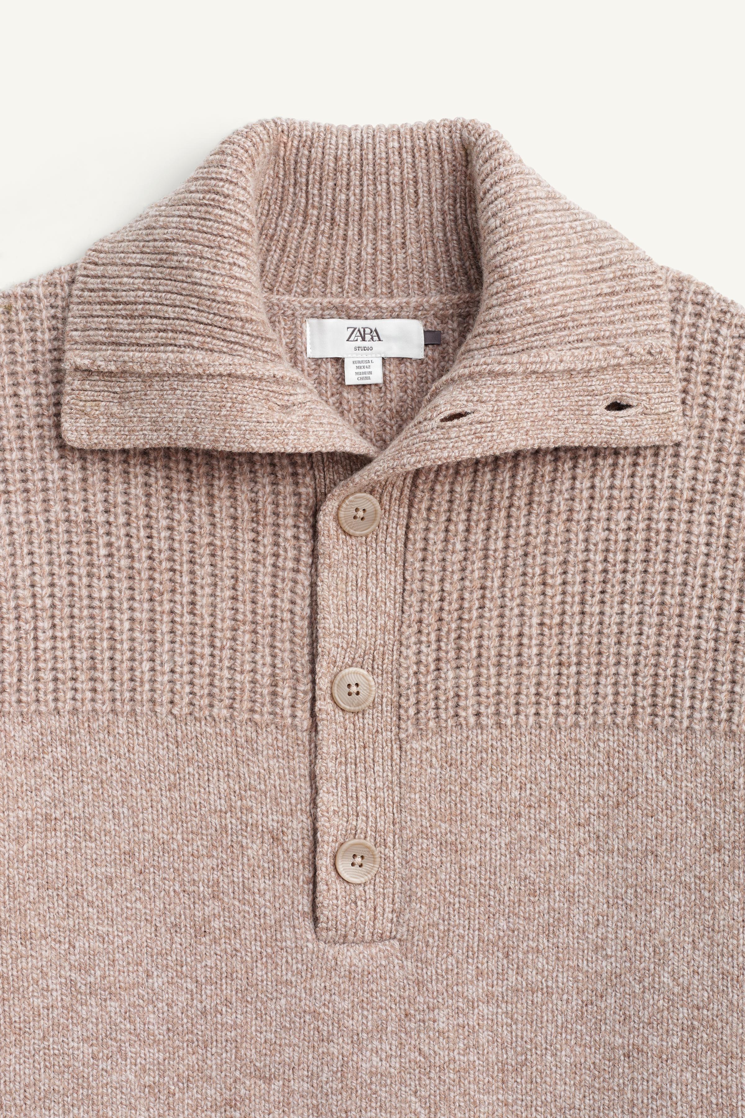 PULL COL BOUTONS LAINE ÉDITION LIMITÉE