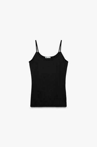 CAMISETA POLIAMIDA TIRANTE FINO - Negro de Zara