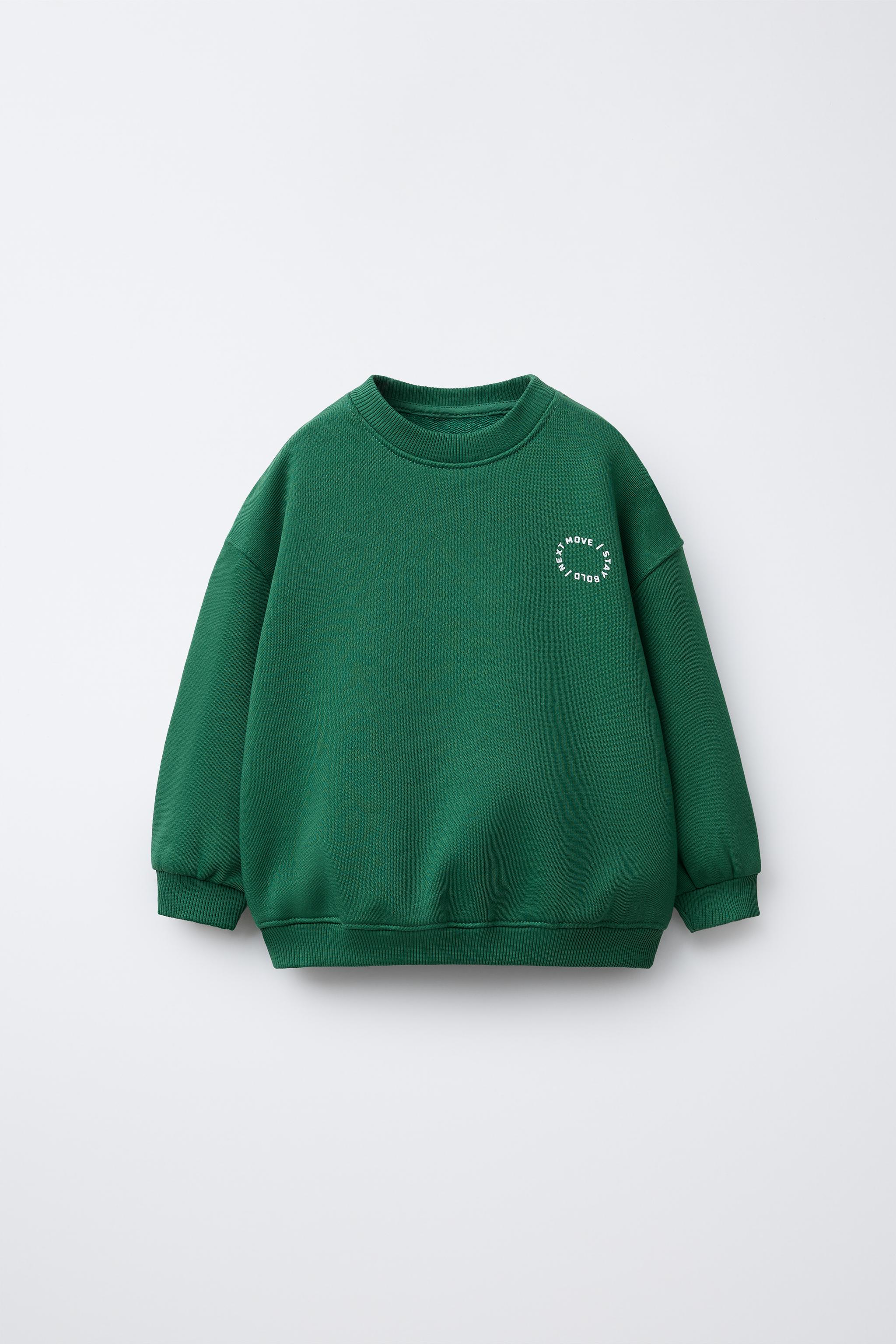 BASIC TEXT SWEATSHIRT - Gray marl | ZARA United States