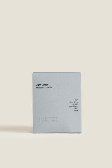 (200 G) LIGHT COTTON SCENTED CANDLE - white by Zara - Image 4