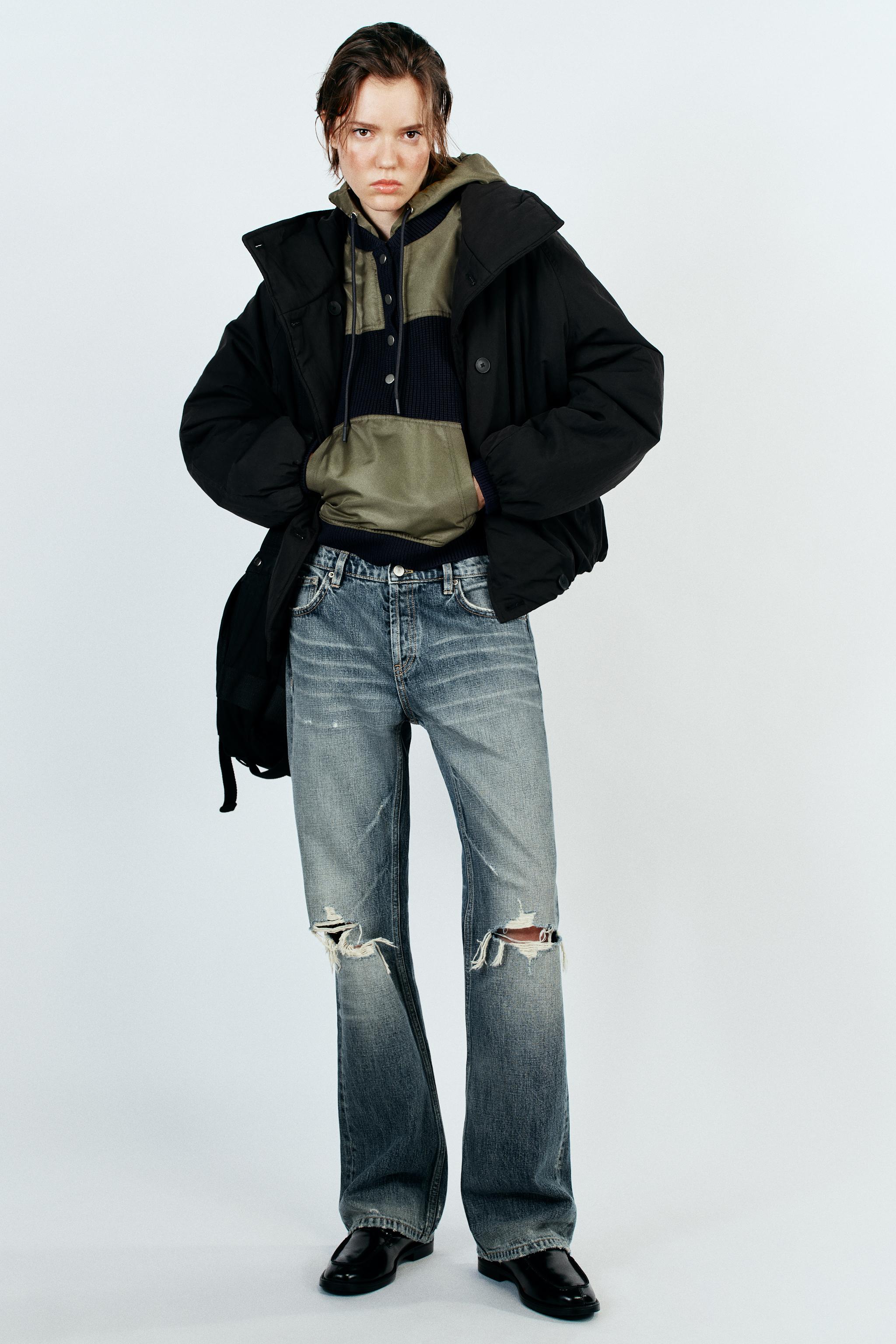 Cropped Double-Breasted Anorak by Zara