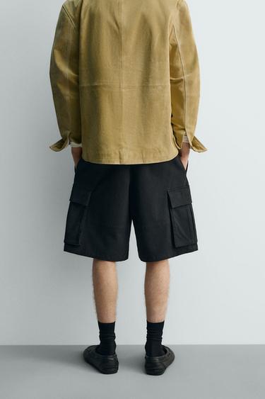 SHORT CARGO COUPE RELAXED ÉDITION LIMITÉE - Bleu marine de Zara - Image 2