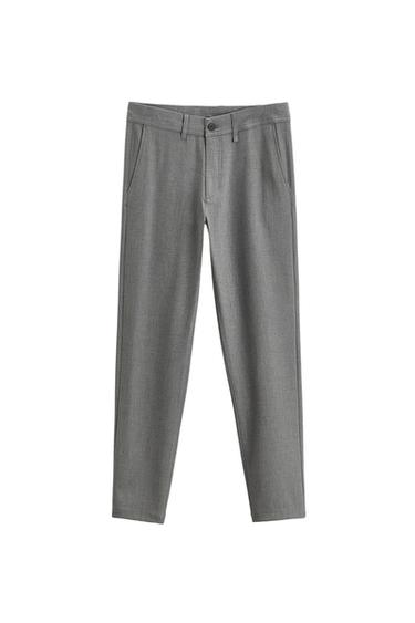 TEXTURED STRETCH PANTS