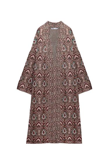 JACQUARD KNIT KIMONO COAT - SPECIAL EDITION