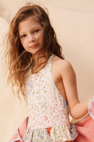 BAÑADOR PATCHWORK CUELLO HALTER LIMITED EDITION - Crudo / Vigoré de Zara