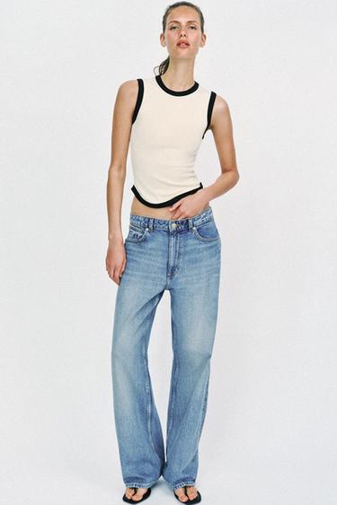 CAMISETA VIVOS CONTRASTE - Blanco roto de Zara