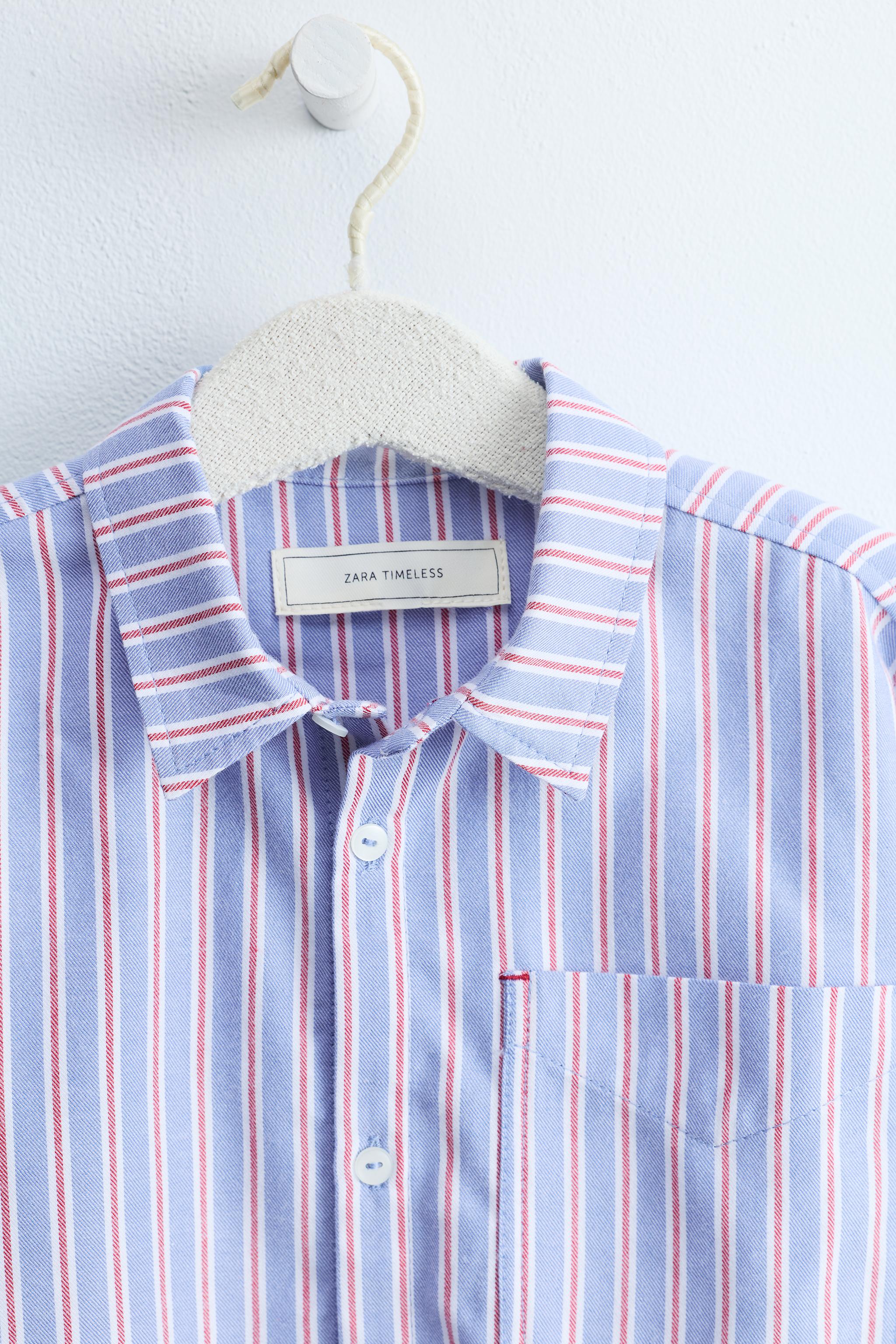Детские рубашки Zara TIMELESS - STRIPED POCKET SHIRT — фото 3