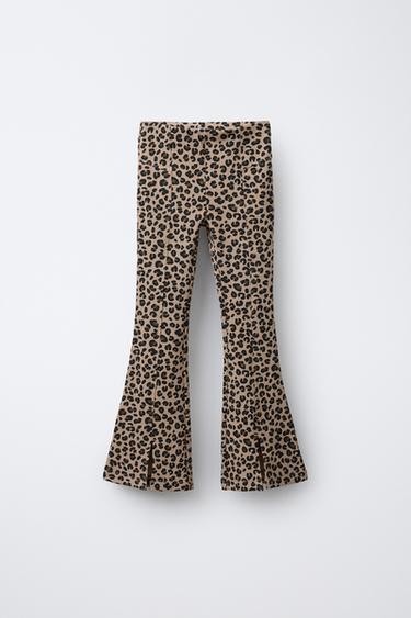 LEGGING RIB FLARE ANIMAL PRINT - Leopardo de Zara - Imagen 0