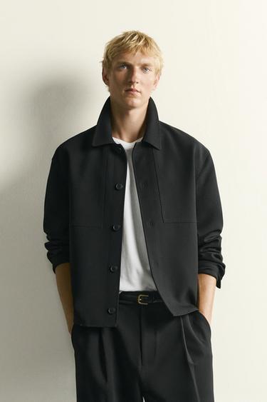 SOBRECAMISA BOXY FIT - Negro de Zara