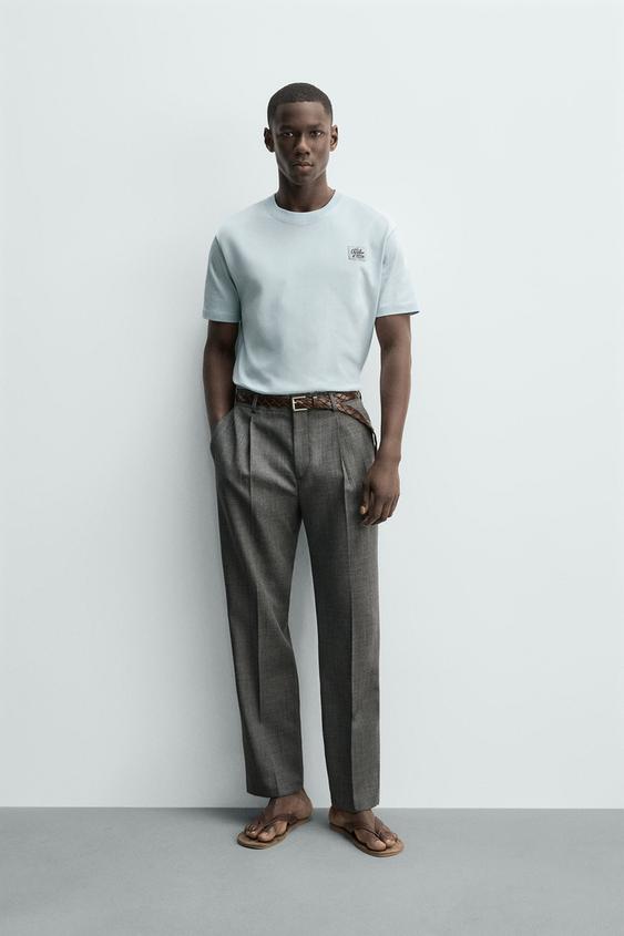 CONTRAST PRINT PATCH T-SHIRT from Zara - $39.90