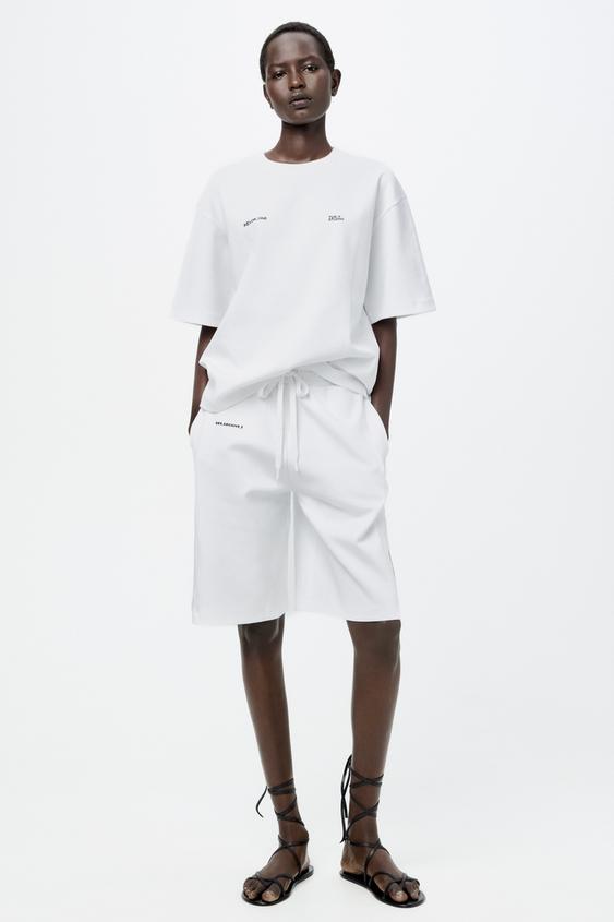 INTERLOCK TSHIRT AND SHORTS MATCHING SET ZARA Canada