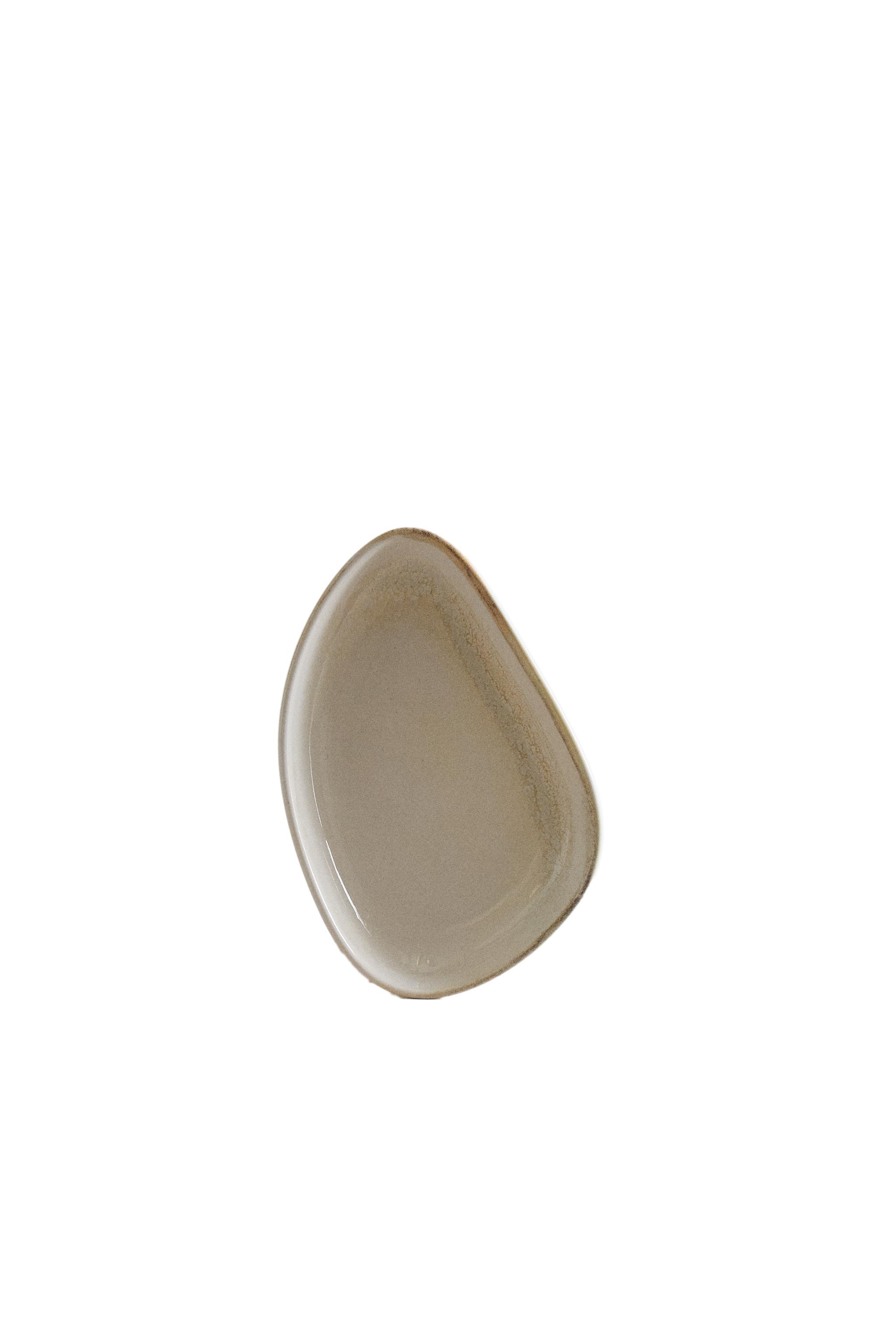 ECRU STONEWARE MINI PLATE