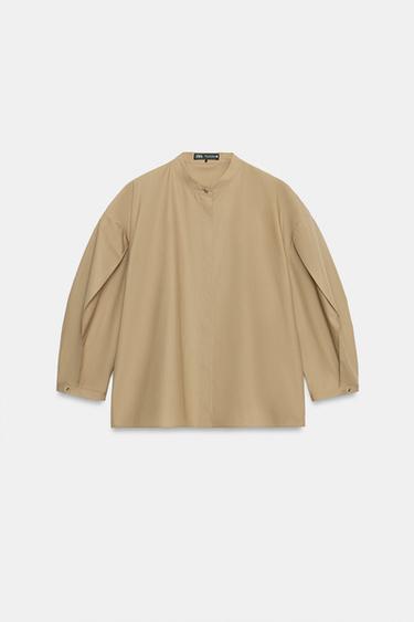 CHEMISE POPELINE ZW COLLECTION LIMITED EDITION - Sable de Zara - Image 5