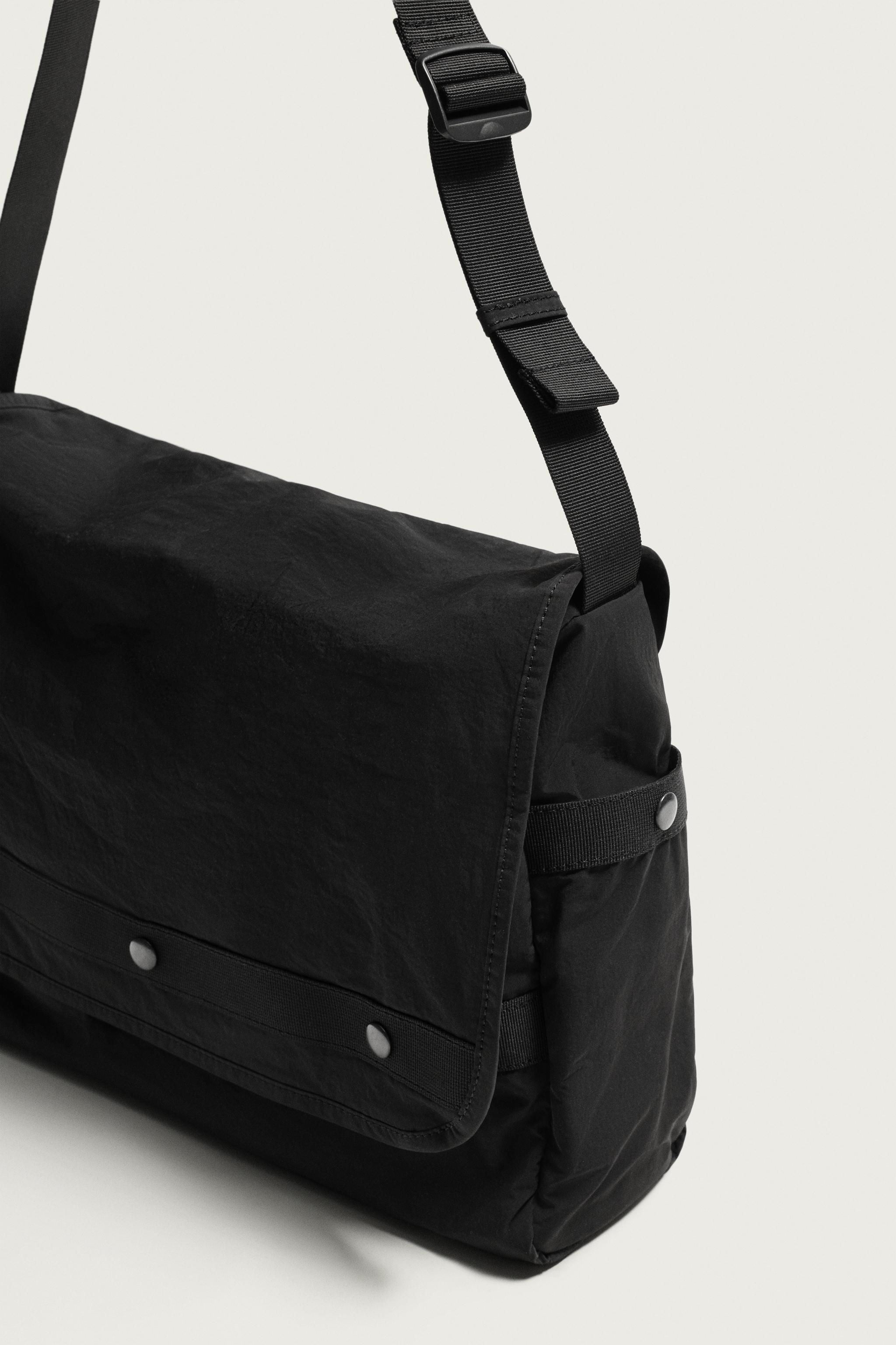 Мужские сумки Zara NYLON FLAP MESSENGER — фото 5